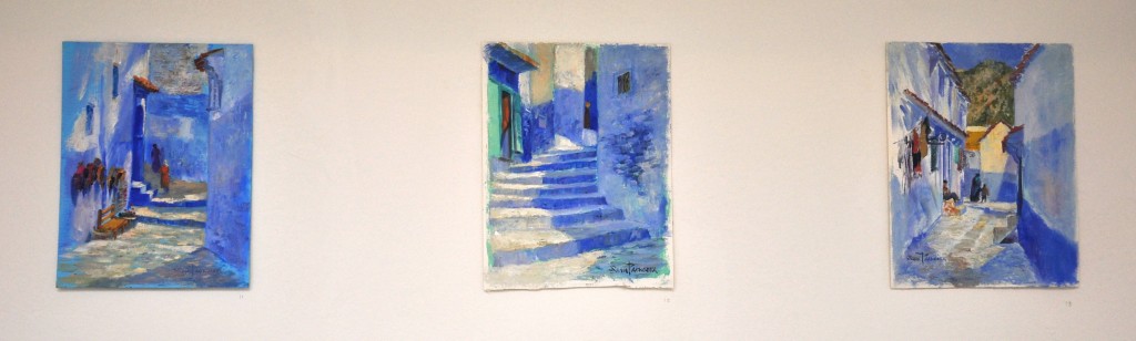 3 Paintings from Chefchaouen by Sam Paonessa