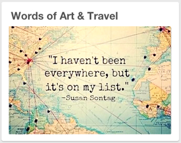 Words of Art & Travel