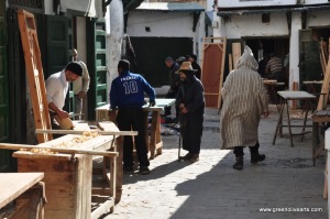 Tetouan – carpenters section in medina