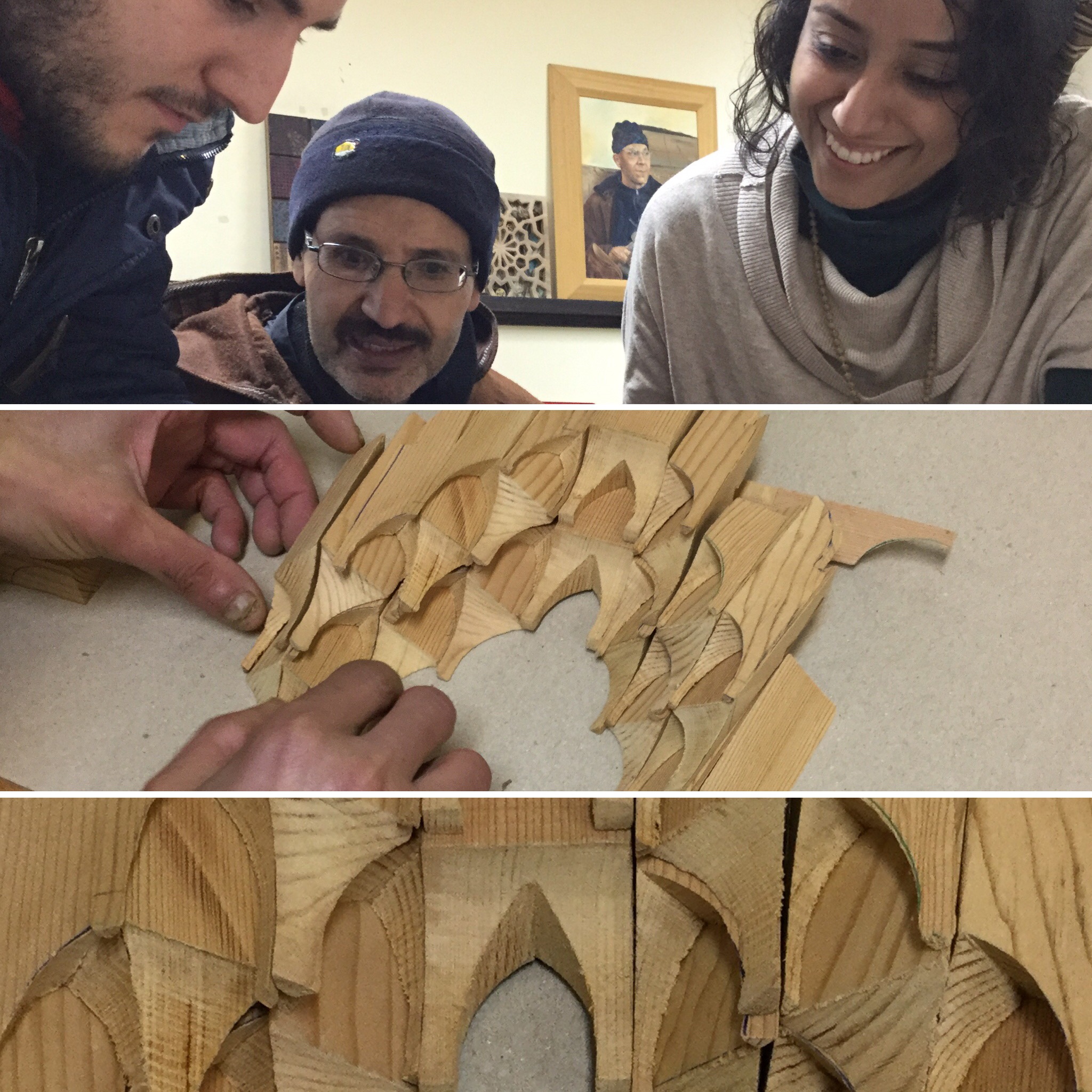 Driss, master woodcarver