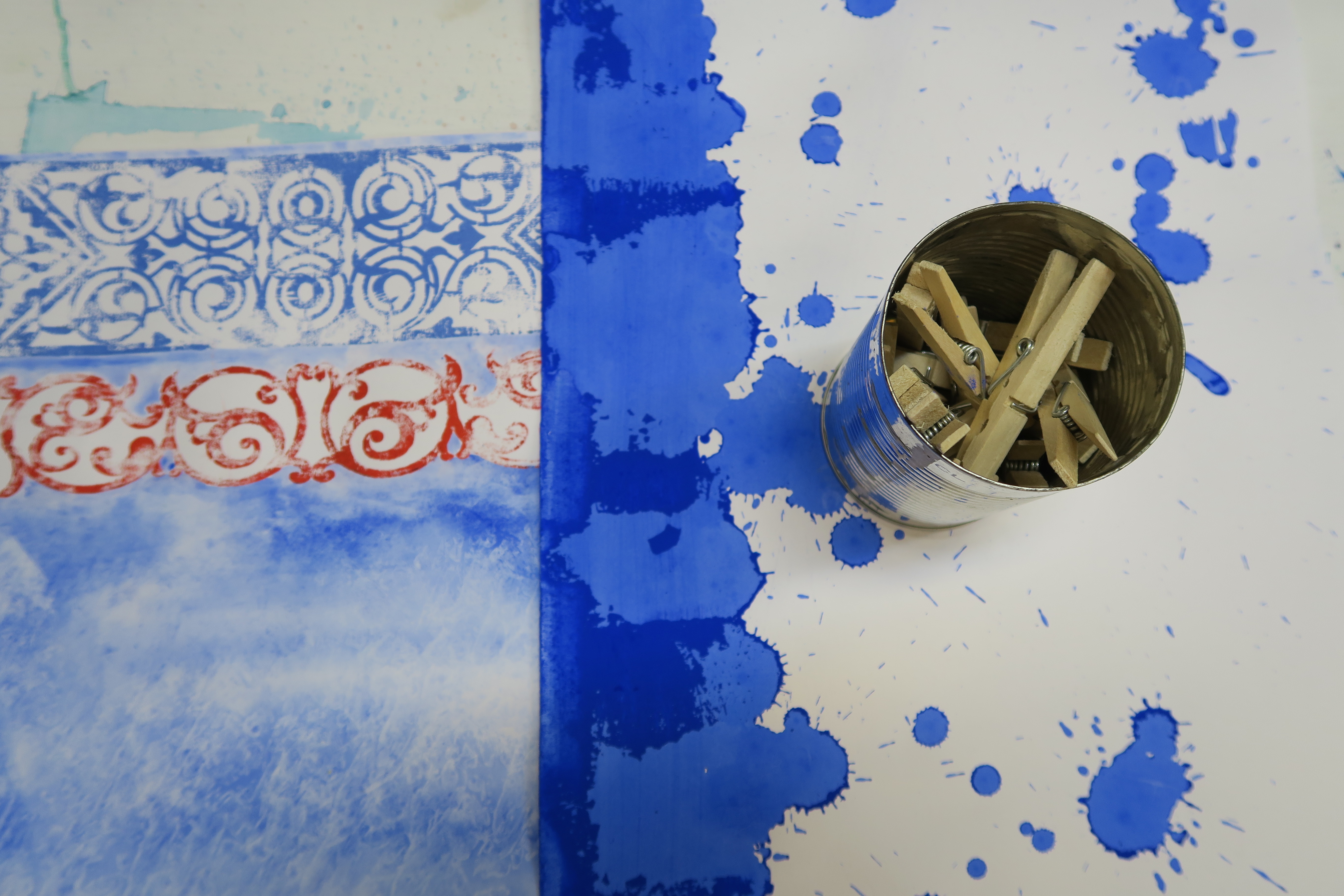 Niccy Pallant - Moroccan pigments and printmaking