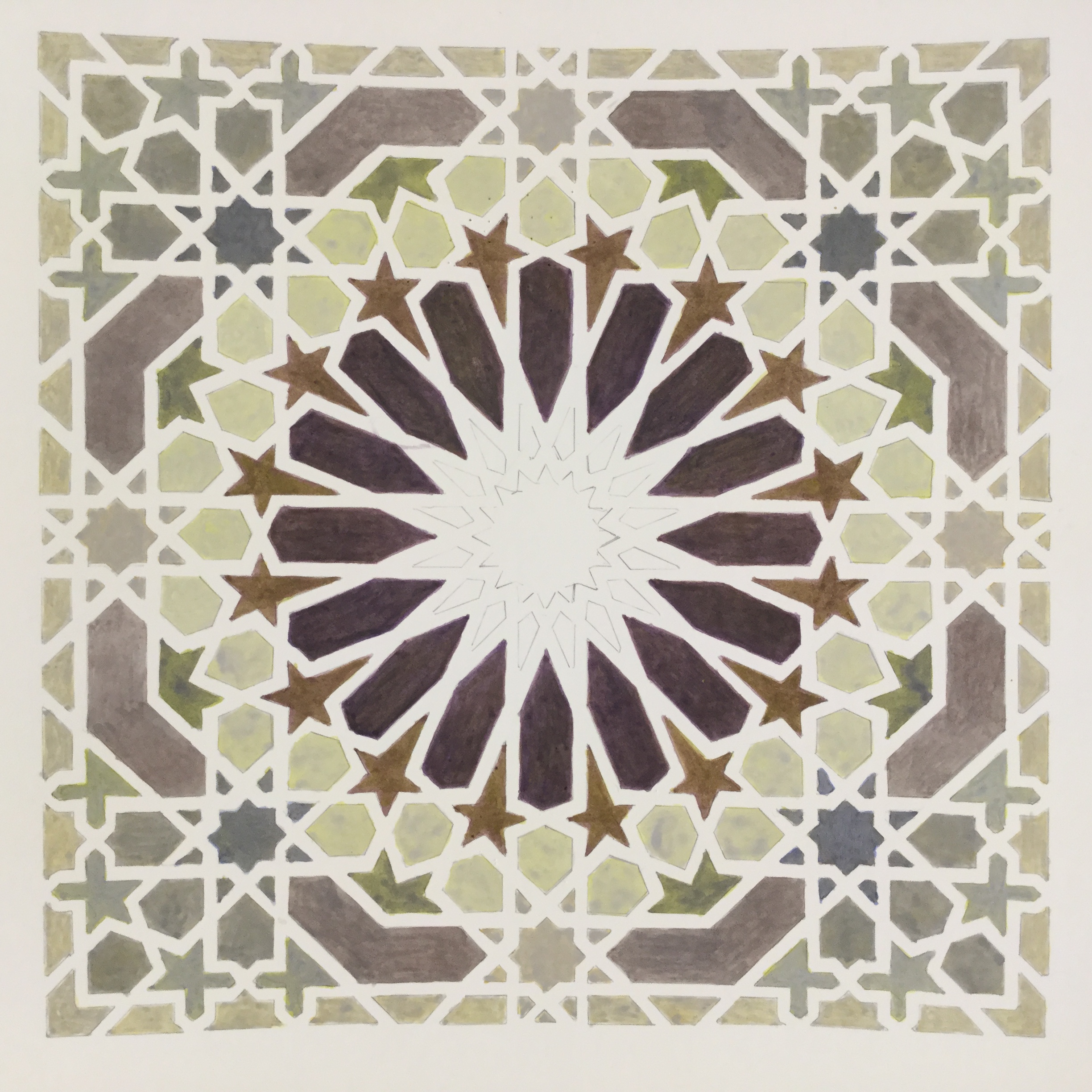 Hafdís Helgadóttir - Moroccan Geometric design drawing