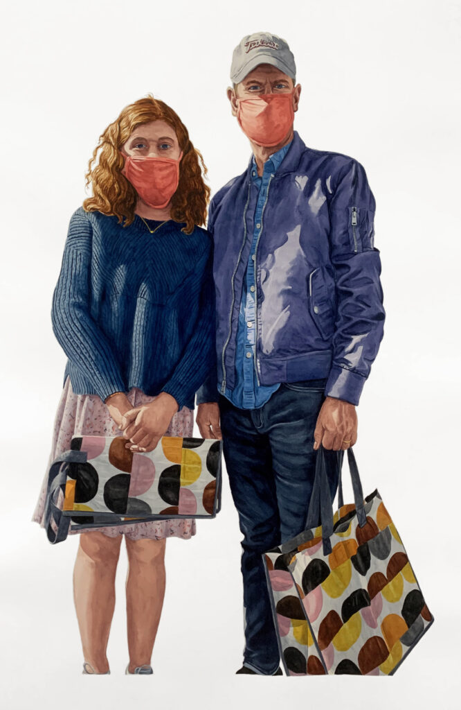Nell & Terry painting -by Scott Ponemone-2020